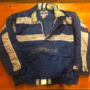 1990's Official NFL Dallas Cowboys Starter Jacket with Hood